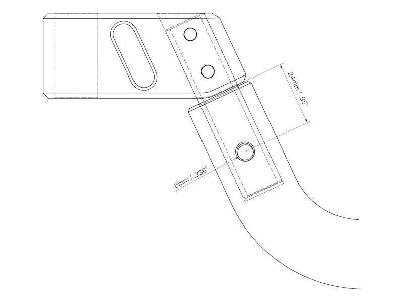 J-Bracket for 5/8" post - Image 3